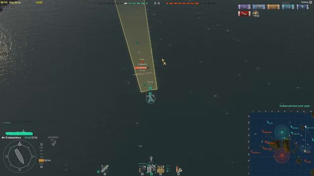 World of Warships Авианосец Independence разрывает рандом! (World of Warships gameplay) Часть 2