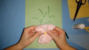 Аппликация "Букетик мимозы" к 8 марта!