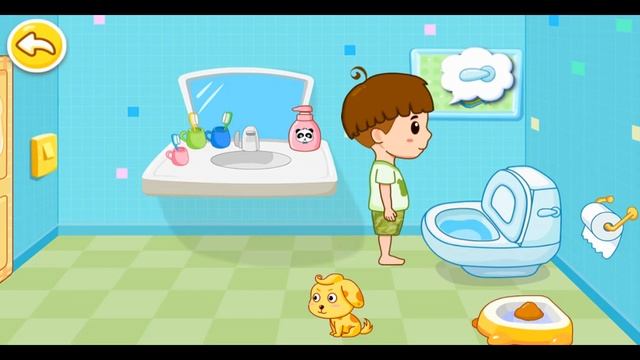 Приучение к туалету.Малыш описался и обкакался.Приучаем к личной гигиене.Развивающий мульт смотреть онлайн