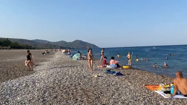 ANTALYA ( Olimpos Plajı )BEACH Walk in 2021 Travel TURKEY смотреть онлайн