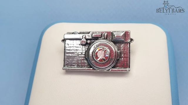 Брошь фотоаппарат