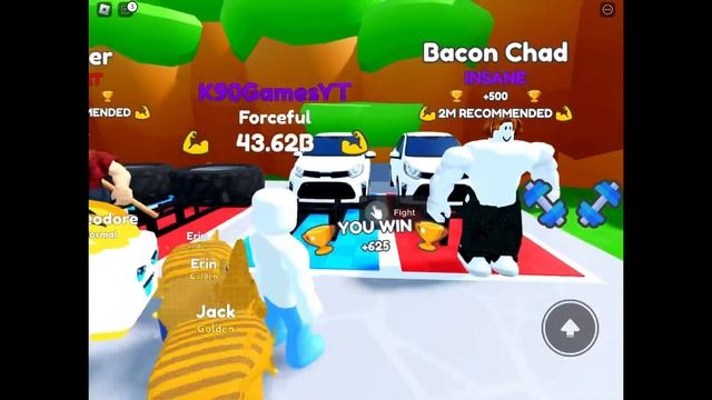 Destroying Bacon Chad At Deadlifts!!! Deadlift Simulator Roblox смотреть онлайн