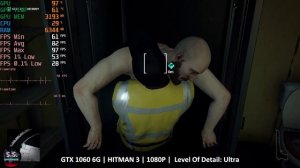 Hitman 3 : GTX 1060 6G + i5 9600K l 1080p | Level Of Detail: Ultra