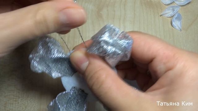 Простые Снежинки Канзаши за 5 мин/ Simple Snowflake Kanzashi for 5 min смотреть онлайн