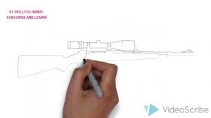 How to Draw a Hunting Gun / Как нарисовать Охотничье оружие