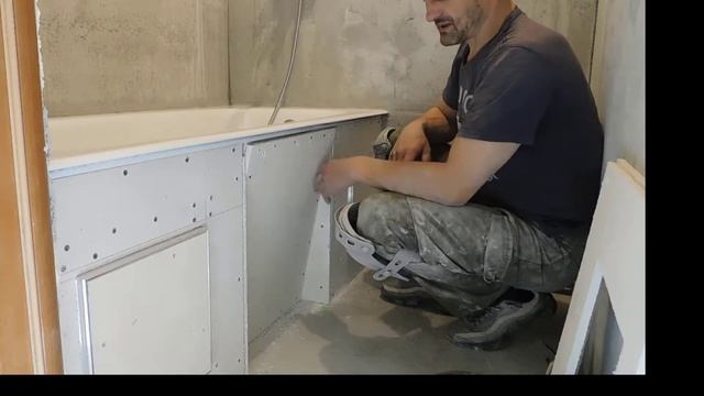 Как сделать экран для ванны с выступом для ног смотреть онлайн