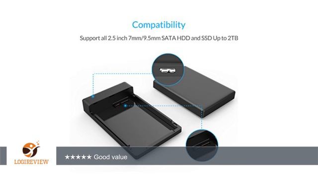 ORICO Tool Free 2.5 inch USB 3.0 SATA External Hard Drive Enclosure for 7mm/9.5mm 2.5 inch HDD and смотреть онлайн
