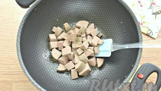 Блинчики с ливерной колбасой