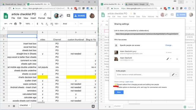 Google Sheets - Share and Protect Your Spreadsheet смотреть онлайн
