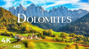 Dolomites Mountain Meditation Music Amazing Beautiful Nature of Italy 4K Relaxation Film