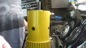 Установка мотора Golden Power 9274 на лебёдку.