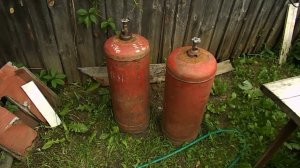 Коптильня горячего копчения из газовых баллонов.Первый обзор #1