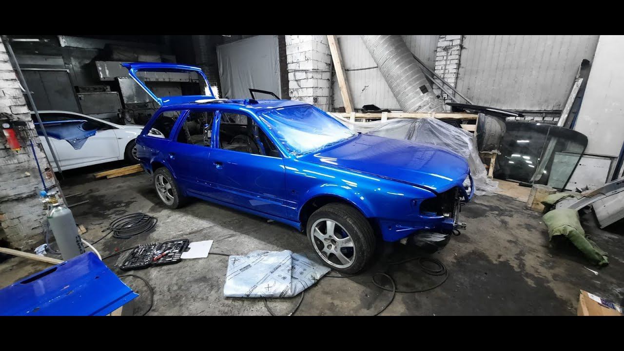 Ауди S6 C4 Реконструкция. Часть 10. Забираем с покраски. смотреть онлайн