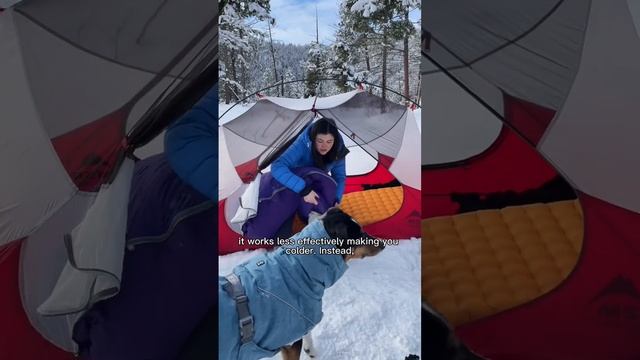 Don’t put your face inside your sleeping bag. How to stay warm winter camping in -15c/59f