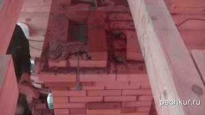установка задвижки печи