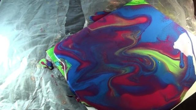 Заливка Акрилом картин/ Акриловая заливка/ Учимся рисовать легко и просто/Acrylic painting/DIY
