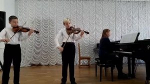 Дуэт скрипачей: Уфимцев Никита, Карманович Ефим, 11-14 лет