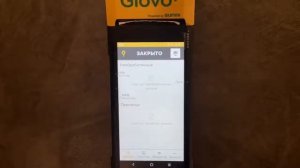 Распаковка, настройка планшета/Работа с приложением Glovo partners