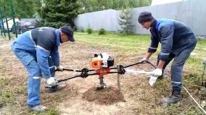 Работа бензобура