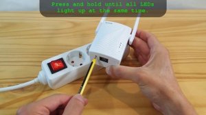 Tenda A18 Wi-Fi Extender • Factory reset