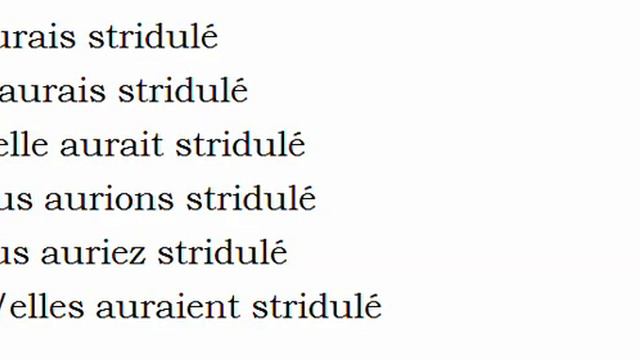 Изучение французского языка = Спряжение глаголов = Striduler смотреть онлайн