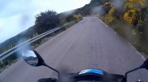 SYM Symphony SR 50 - Lefkada mountain twisties (Greece)