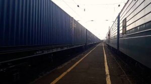 ВЛ80Р-1816 с контейнерным поездом по ст.Нижнеудинск.