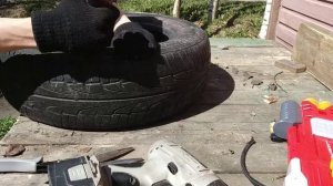 Как вырезать покрышку.