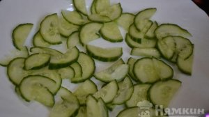 Салат из горбуши