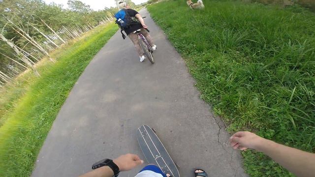 я, Маша и Джордж (Акита-ину) велопрогулка! смотреть онлайн