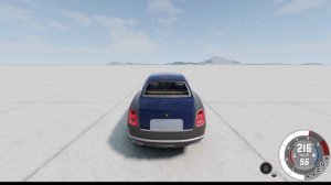 Rolls Royce Ghost vs Bentley Mulsanne vs Maybach S high speed crash test BeamNG.drive