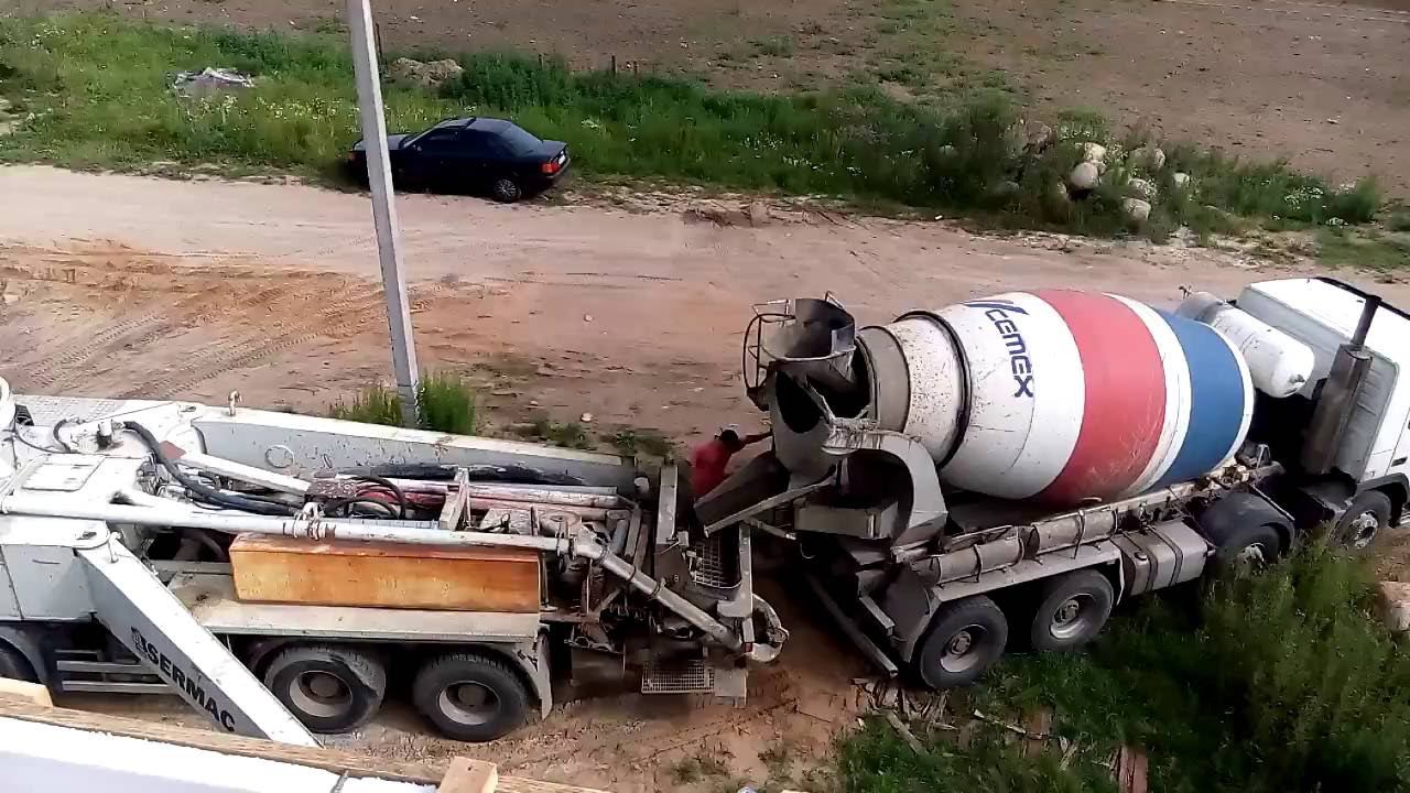 Устройство монолитного пояса. Дом из газобетона. Бетононасос. смотреть онлайн