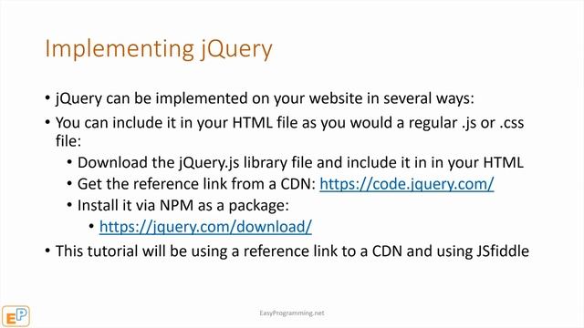 Easy jQuery - An Intro to the jQuery Library (0)