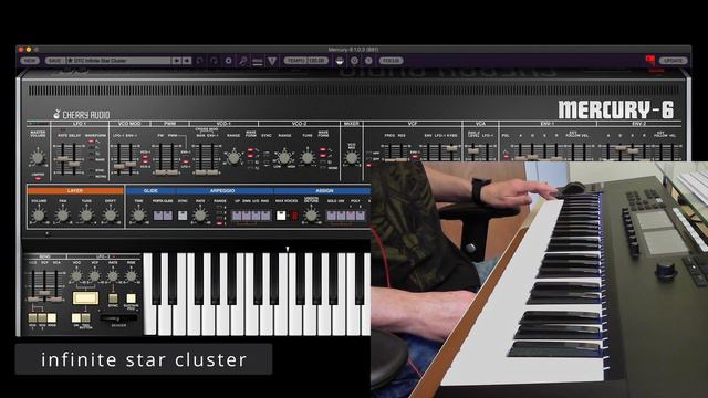 CHERRY AUDIO MERCURY-6 - DTC Infinite Star Cluster Preset - Live Performance смотреть онлайн