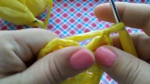 КОВРИК ИЗ МУСОРНЫХ ПАКЕТОВ.