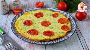 ОМЛЕТ с КАБАЧКОМ и ПОМИДОРАМИ черри: быстро, вкусно, красиво