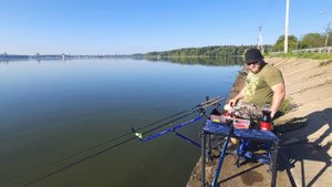 Туманное утро в Солнечногорске. Рыбалка на озере Сенеж