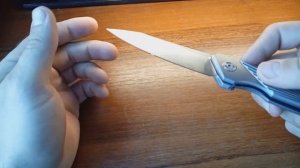 Титановый складной нож лезвие м 390