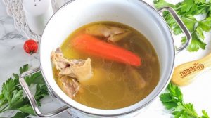 Консоме с гарниром