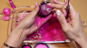 Mixing "NAON PINK" Makeup,Parts,glitter... Into Slime! "NAONPINKHOLIC"