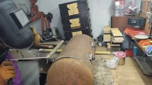 Крутой мангал из газового баллона своими руками!#мангал