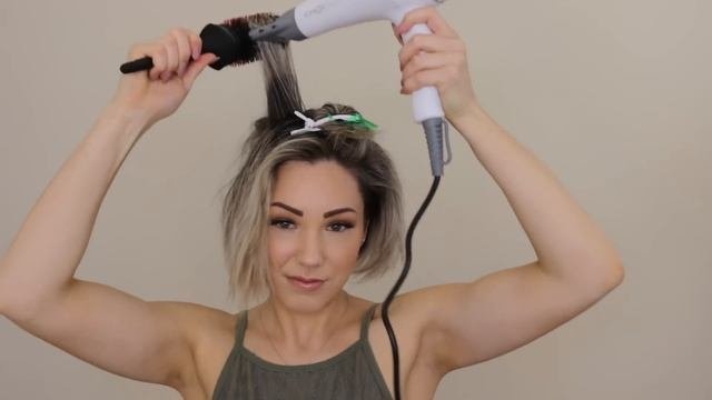 Wet To Dry HAIR TUTORIAL || SHORT HAIR