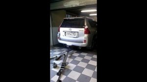 Lexus GX460 замеры на диностенде. Чип-тюнинг от Интелскан-Сервис