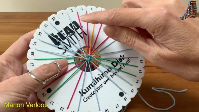 Making a Kumihimo cord with 24 yarns смотреть онлайн