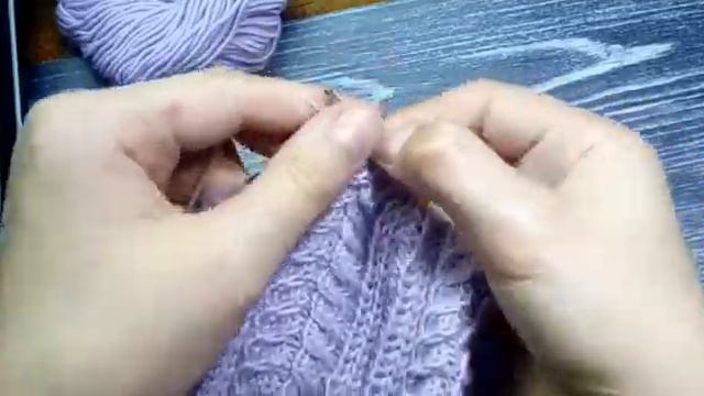 Шапка спицами, подробный мк. смотреть онлайн