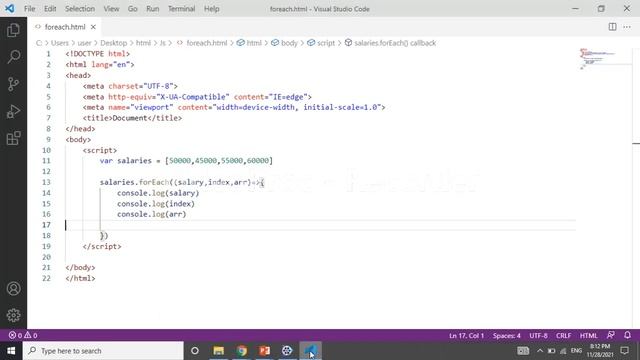 foreach loop in JavaScript | foreach method in JavaScript | foreach loop | Loops in JavaScript