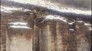 В Крыму под Судаком нашли старинный православный храм, вид под снегом