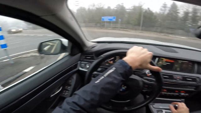 BMW F10 LCI 520d xDrive 135kW 2014 POV Drive смотреть онлайн