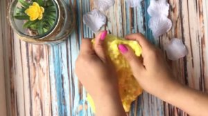 Yellow crunchy slime banana, БАНАНОВЫЙ СЛАЙМ С ШАРИКАМИ, Слайм от KING SLIME