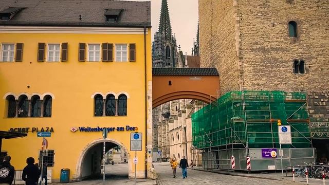 Регенсбург Германия - нетуристические места города смотреть онлайн